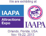 Total Interactive at International Exhibition IAAPA Attractions EXPO in Orlando from 19 to 22 November 2013